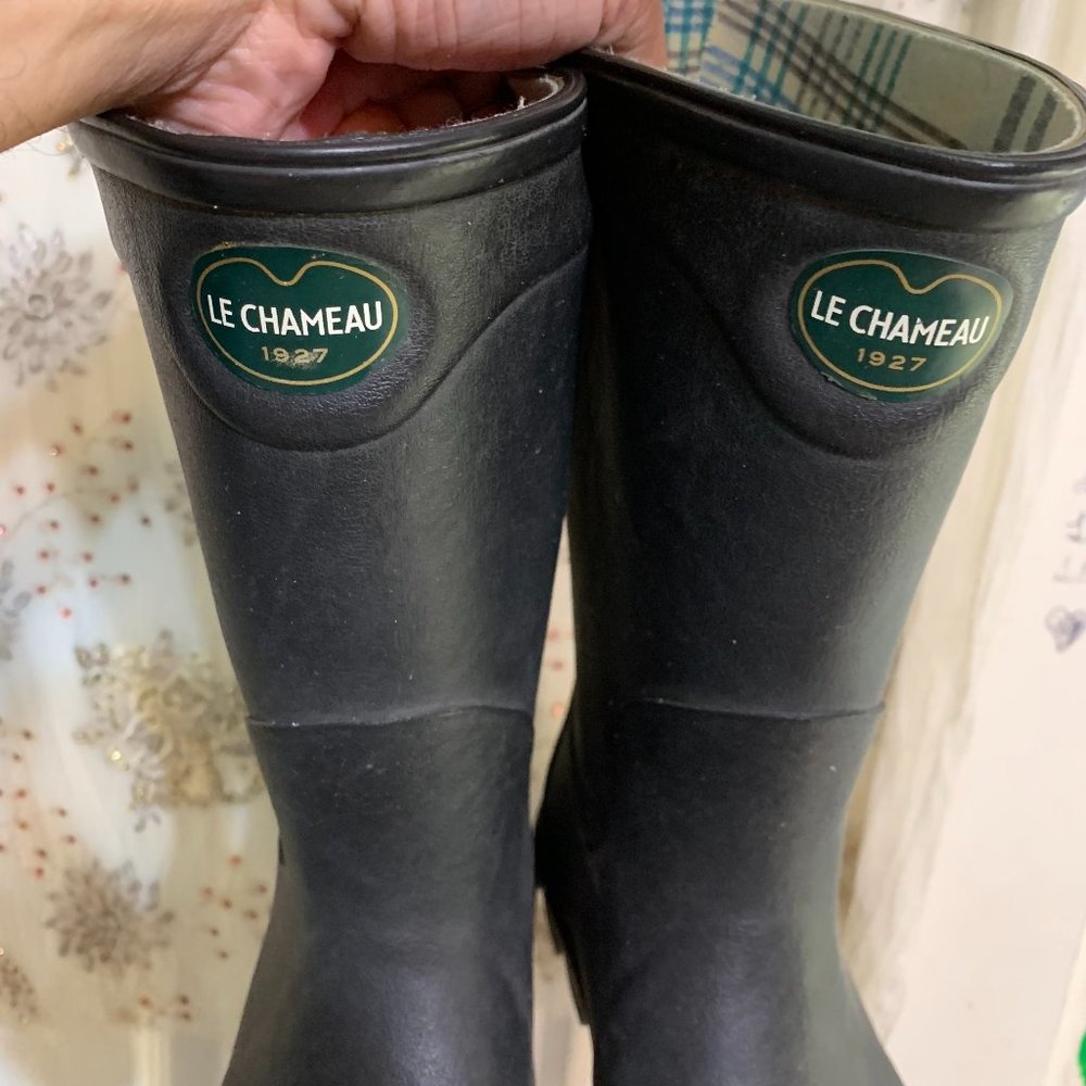 Le Chameau Rain Boots Men Black